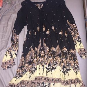 Free People black XS dress